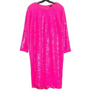 NWT Torrid Dress All Over Sequin Glam Retro Disco Y2K Coquette Barbie Pink 22